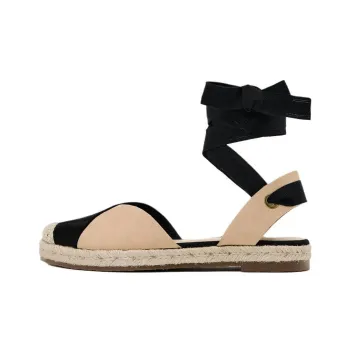 ZARA Casual Single Shoes 2cm Women's Beige Black