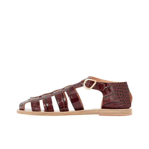 ANCIENT GREEK SANDALS Homeria Roman Sandals Women's Umber