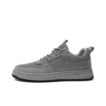 JEEP SPIRIT Anti Slip And Wear Resistant Breathable Low Top Skateboard Shoes Men's Space Gray