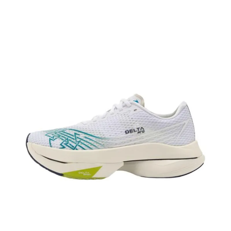 DESCENTE DELTA Breathable Lightweight Low-Top Running Shoes Unisex Black White-0