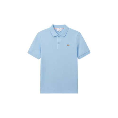 LACOSTE Polo Shirts Men Sky Blue