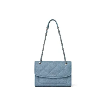 FIEDLE&SISSI Cow Leather Sheet Music Bag, Crossbody Bag, Shoulder Bag, Handbag Regular Women's Royal Crown Blue