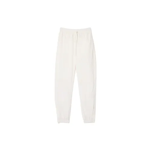 LACOSTE Knitted Sweatpants Women's White