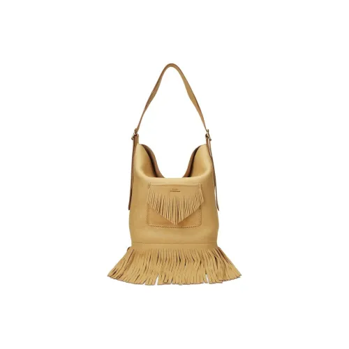 Polo Ralph Lauren Bellport Cow Leather Handbag Shoulder Bag Unisex Yellow