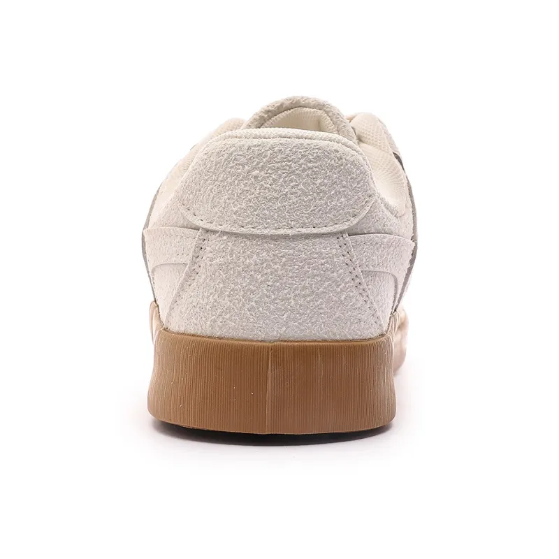 Mengsai Height Increasing Lightweight Breathable Low-Top Casual Skateboard Shoes Unisex Oatmeal Beige-4