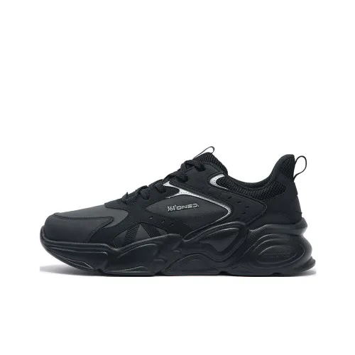 361° Wear resistant And Lightweight Low Top Casual Shoes Men's Black