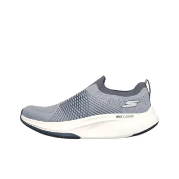 Skechers GO WALK Ma Anti Slip Wear Resistant Low Top Casual Running Shoes Men's Gray White