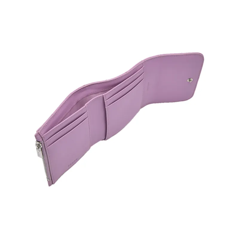 PEDRO Calfskin Wallet Women's Black/Nude/Purple-11