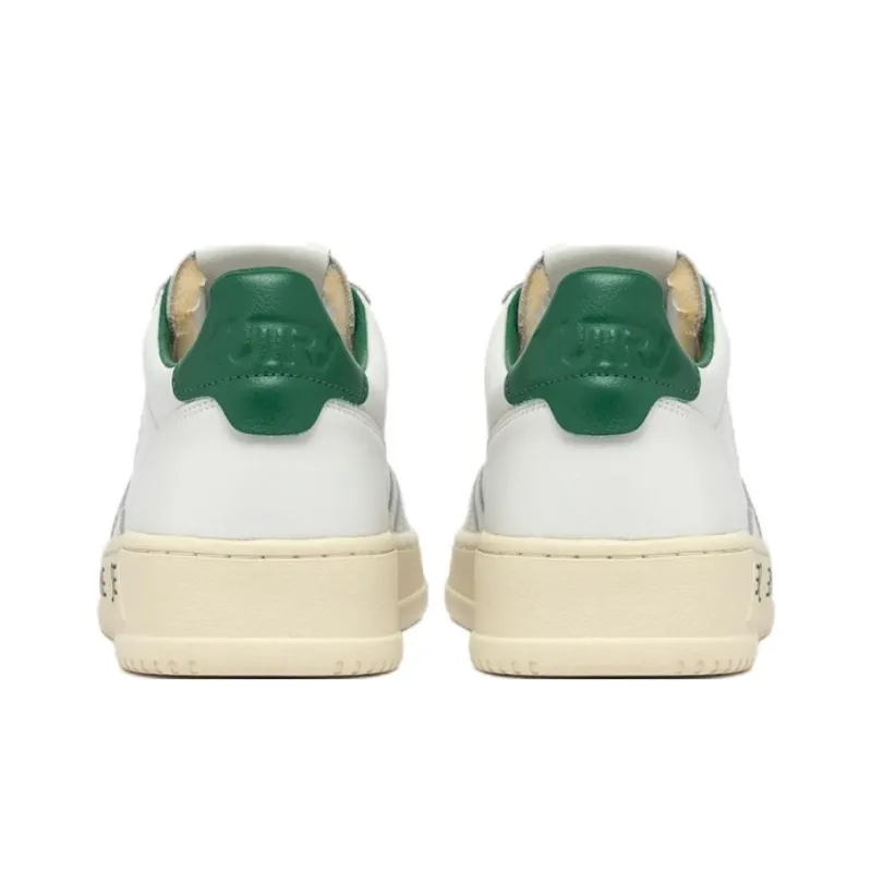 AUTRY Medalist Low Top Skateboard Shoes Men's White Green-3