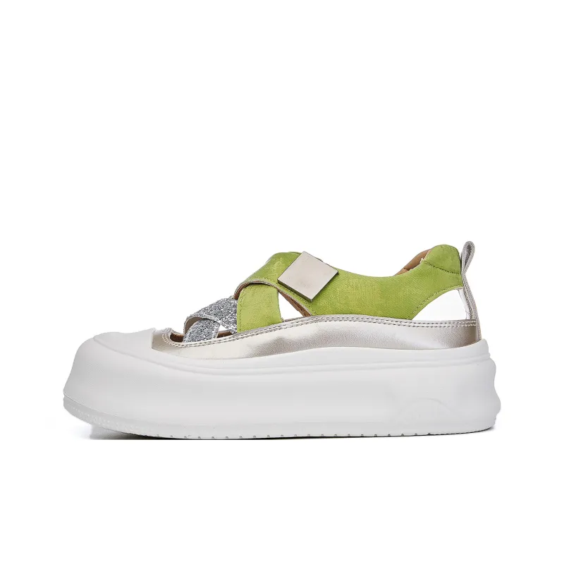 La Chapelle Anti Slip Wear Resistant Low Top Casual Shoes Women's-6