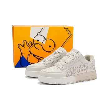The Simpsons Slip Resistant Cushioning Wear Resistant Breathable Low Top Skateboard Shoes Unisex