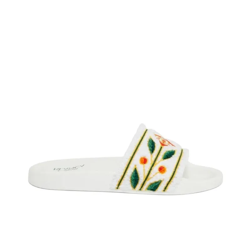 CASABLANCA Slide Slippers Men's White-1