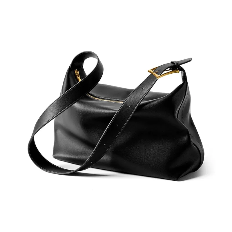 CARTELO Cow Leather Shoulder Bag Regular Women's Licorice/Black-0