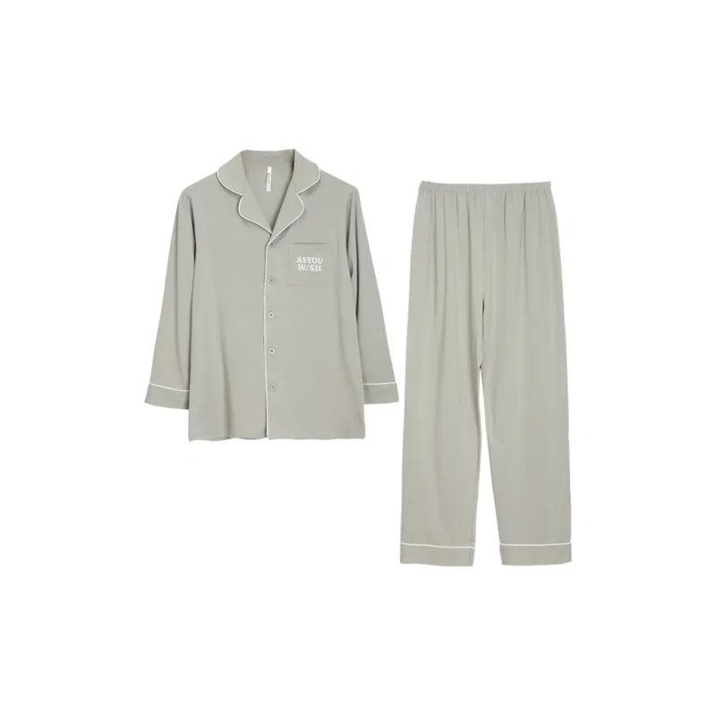 Red Beans At Home Pajama Set Men's-2