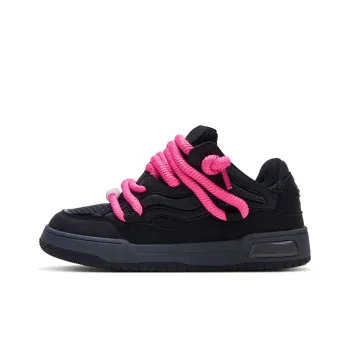 KARLIE KELLER Coverage Height Increasing Support Wear-Resistant Low-Top Casual Shoes Unisex Pink Black