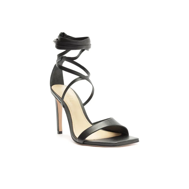Schutz Bryce Strap Sandals 10.8cm Women's Black-2