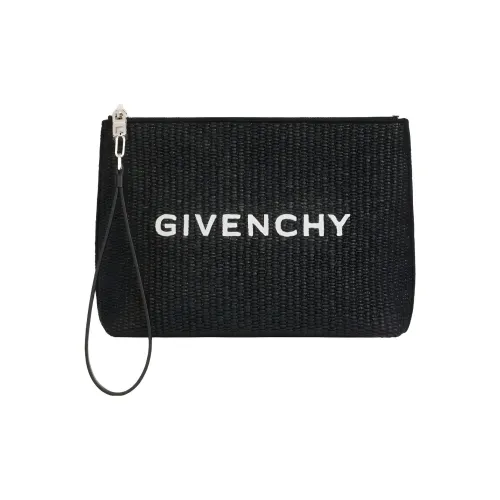 Givenchy Cow Leather Clutches Wallets Large Size Women's Black