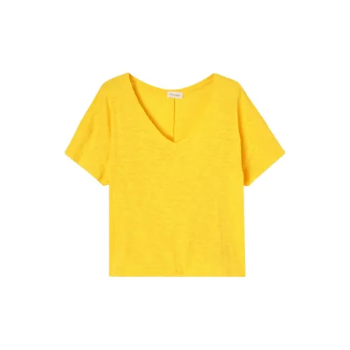 AMERICAN VINTAGE A.M T-Shirts Women's Yellow