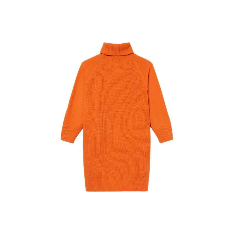 LACOSTE Long-Sleeved Dresses Women's Orange-1