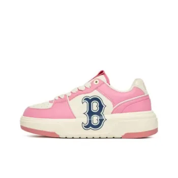 MLB Chunky Liner Basic Slip Resistant Cushioning Wear Resistant Low Top Skateboard Shoes Unisex Pink