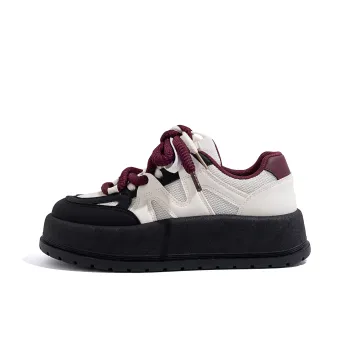 HUANQIU Year Of The Snake Limited Edition Thermal Low Top Skateboard Shoes Women's Beige Black