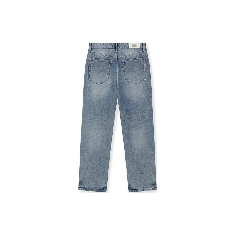 BONELESS Jeans Unisex Washed Blue-1