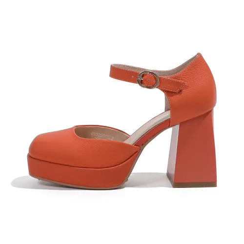 Mulinsen High Heels Women's Orange