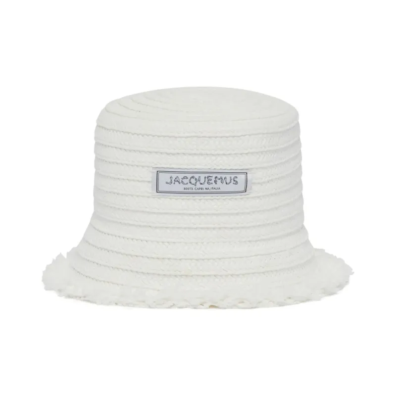 Jacquemus Logo Patch Bucket Hat-0