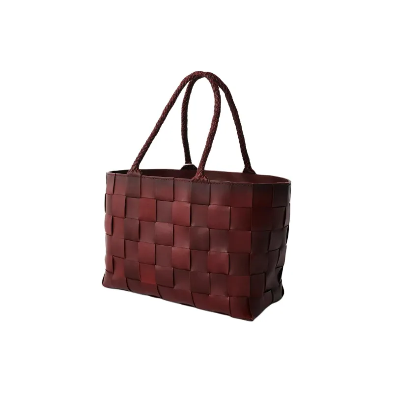 Dragon Diffusion Cow Leather Tote Bag, Shopping Bag, Handbag Women's Hem Color-1