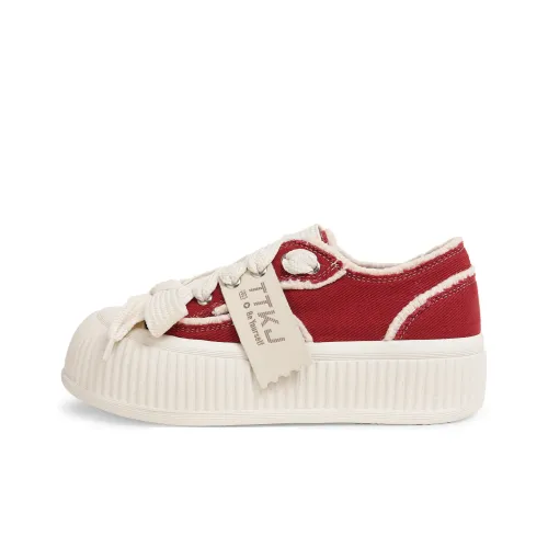 TTKJ Skateboard Shoes Women's Low-Top Ankhara Red