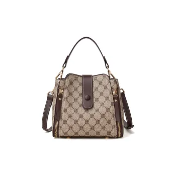 RED DRAGONFLY PVC One Shoulder Handbag Regular Women's Coffee