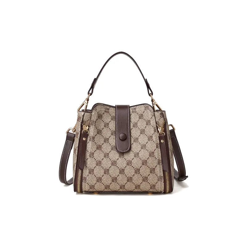 RED DRAGONFLY PVC One Shoulder Handbag Regular Women's Coffee-0