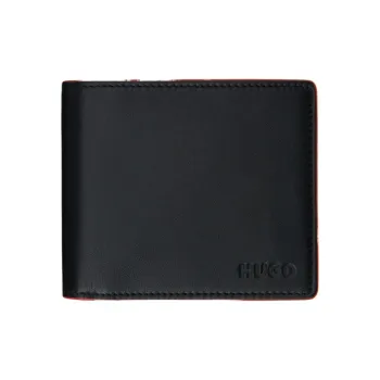 HUGO BOSS Leather Wallet Medium Size Men's Black