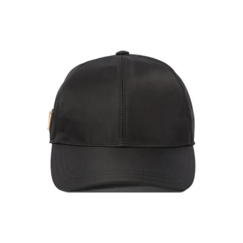 PRADA Re Nylon Logo Plaque Baseball Hat-1