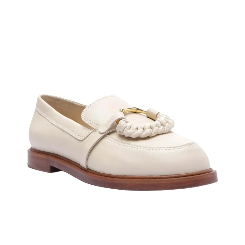 Schutz Rhino Loafers Women's Cream White-2