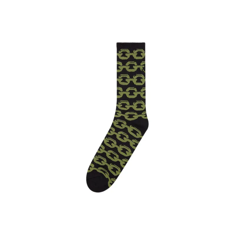 Vans SKATE CHAIN SKATE CHAIN CREW Mid-Calf Socks Men's 1 Pack Black-0