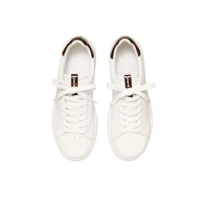 TORY BURCH Howell Court Low Top Skateboard Shoes Women's White-4