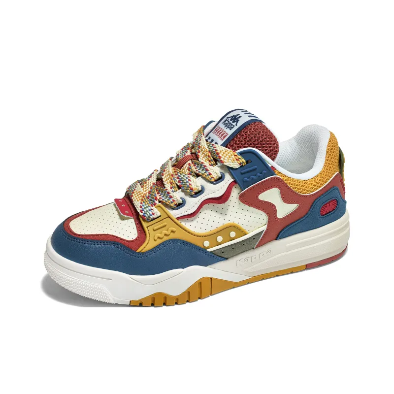 Kappa Anti Slip Wear Resistant Low Top Skateboard Shoes Unisex Light Malt Yellow-2