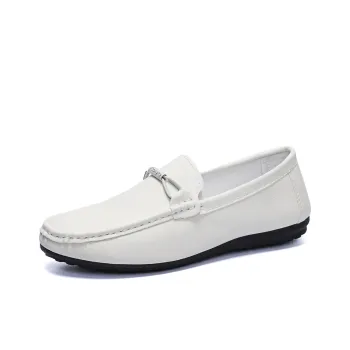 Abango Gommino Loafers Men Black/White