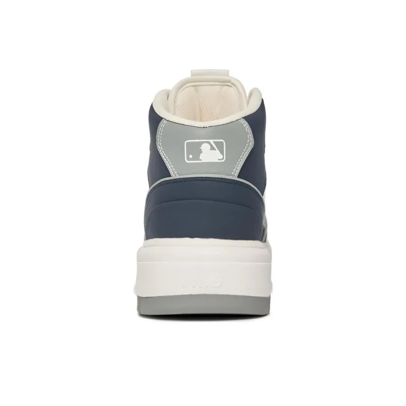 MLB Chunky Liner Slip Resistant Cushioning Wear Resistant Lightweight High Top Skateboard Shoes Unisex Marine Blue-3