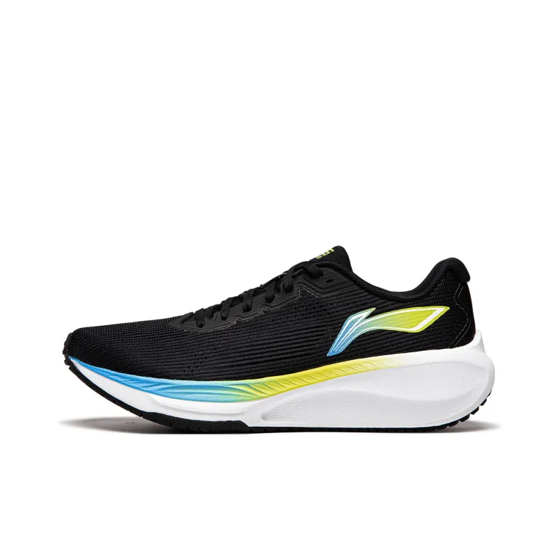 LiNing Wuyue 2.0 Shock Absorbers Slip Resistant, Abrasion Resistant, Breathable Low Top Running Shoes Men's Black-0