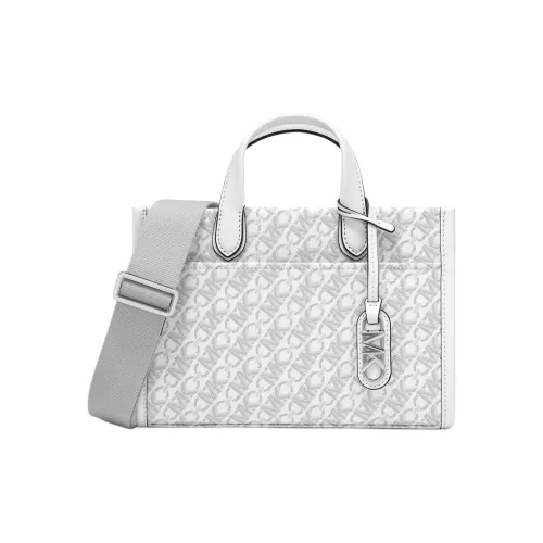 MICHAEL KORS Gigi Artificial Leather Tote Bag Shopping Bag Shoulder Bag Crossbody Bag Handbag Small Size Women's White