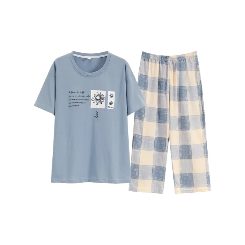 FENTENGCARE Pajama Set Women's Sky Blue-0
