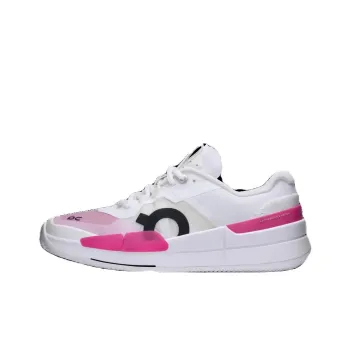 On THE ROGER Pro 2 Breathable Low Top Tennis Shoes Women's White Pink
