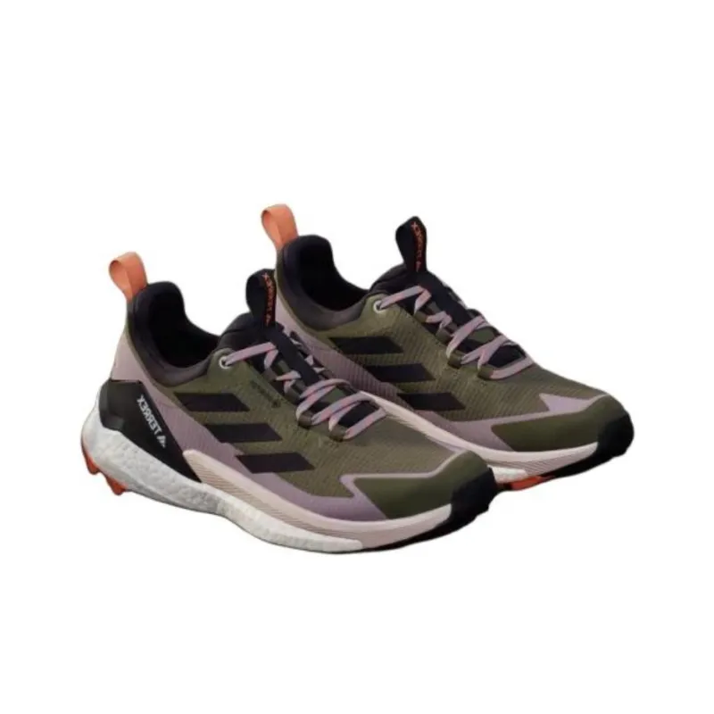 Adidas Terrex Free Hiker 2.0 Low Gore Tex Olive Strata Aurora Black Amber Tint Women's-2