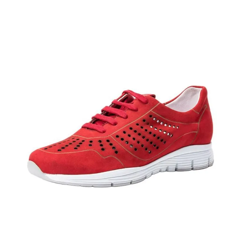 MEPHISTO Casual Shoes Women's Low Top Black/Red-3