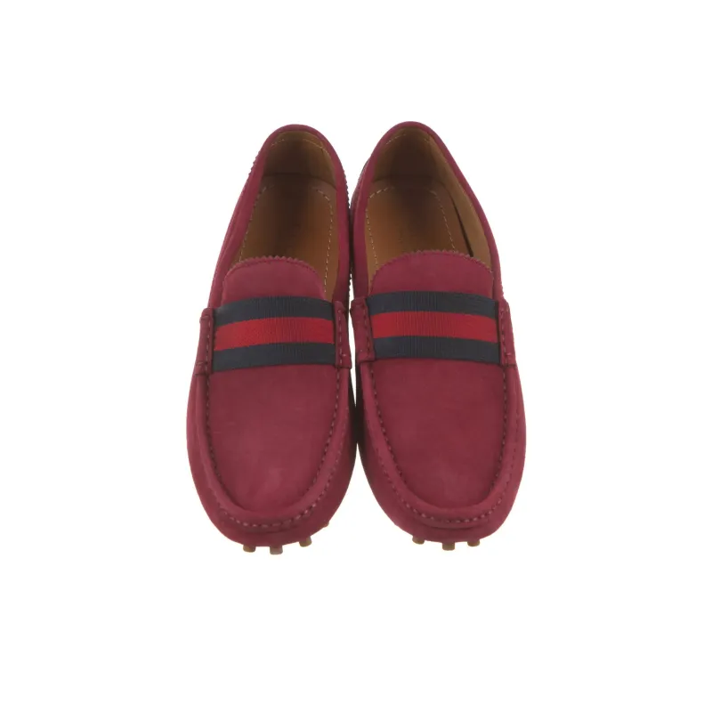 GUCCI Sylvie Gommino Loafers Men's Red-3