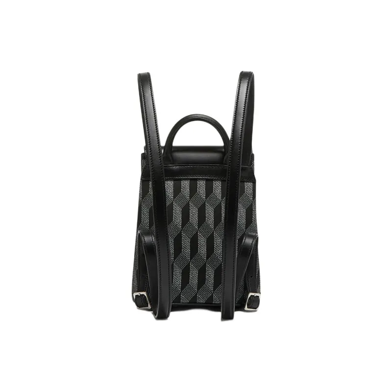 AU DEPART Reflective Jacquard Backpack Small Size Women's Black-2