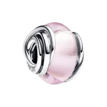 Pandora Sterling Silver Charms & Pendants Women's Pink