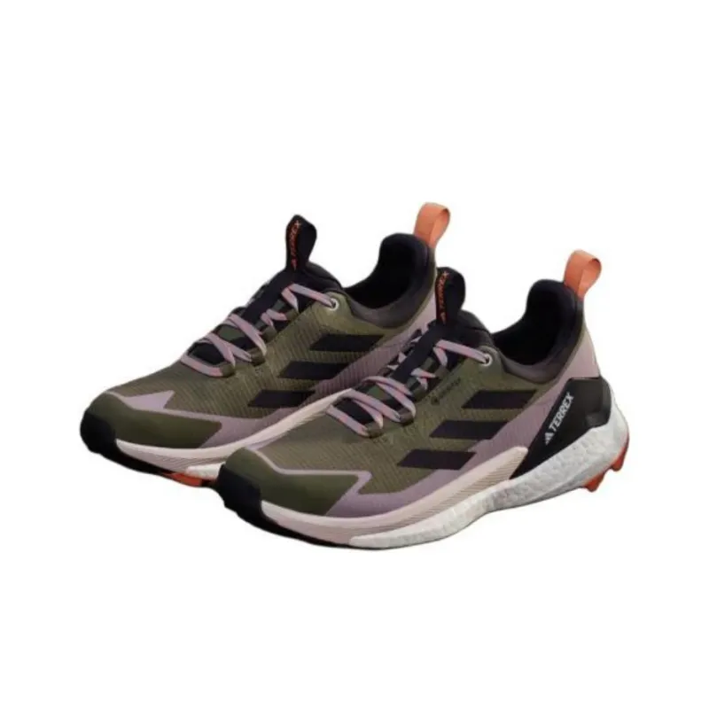 Adidas Terrex Free Hiker 2.0 Low Gore Tex Olive Strata Aurora Black Amber Tint Women's-3
